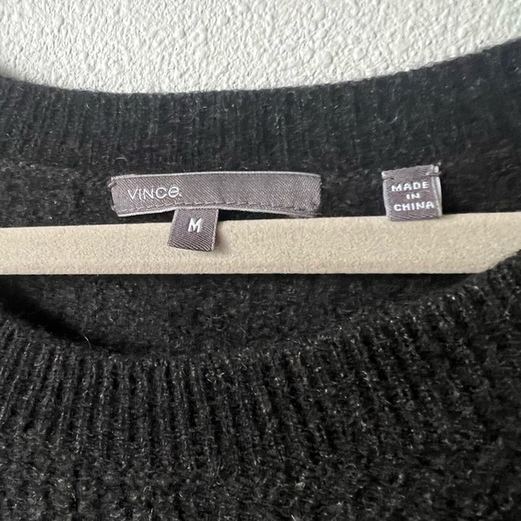 VINCE Wool Blend Scoop Neck Sweater - Picture 2 of 6